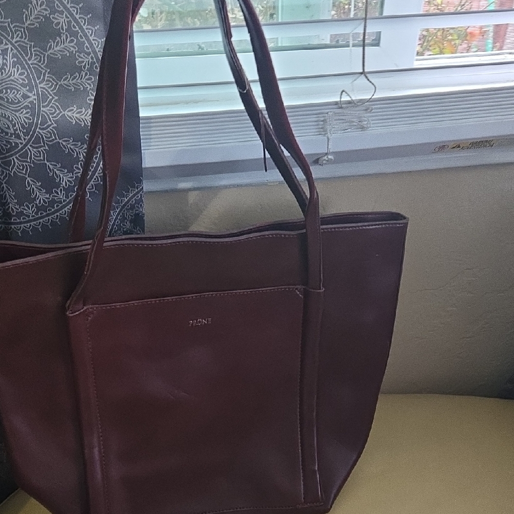 Prune Deep Red Tote Bag
